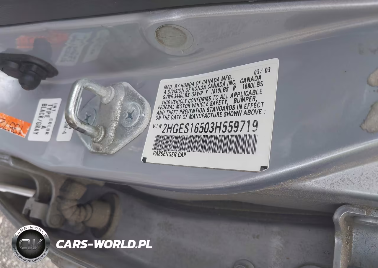 2003 Honda Civic Lx VIN:2HGES16503H559719 - 9