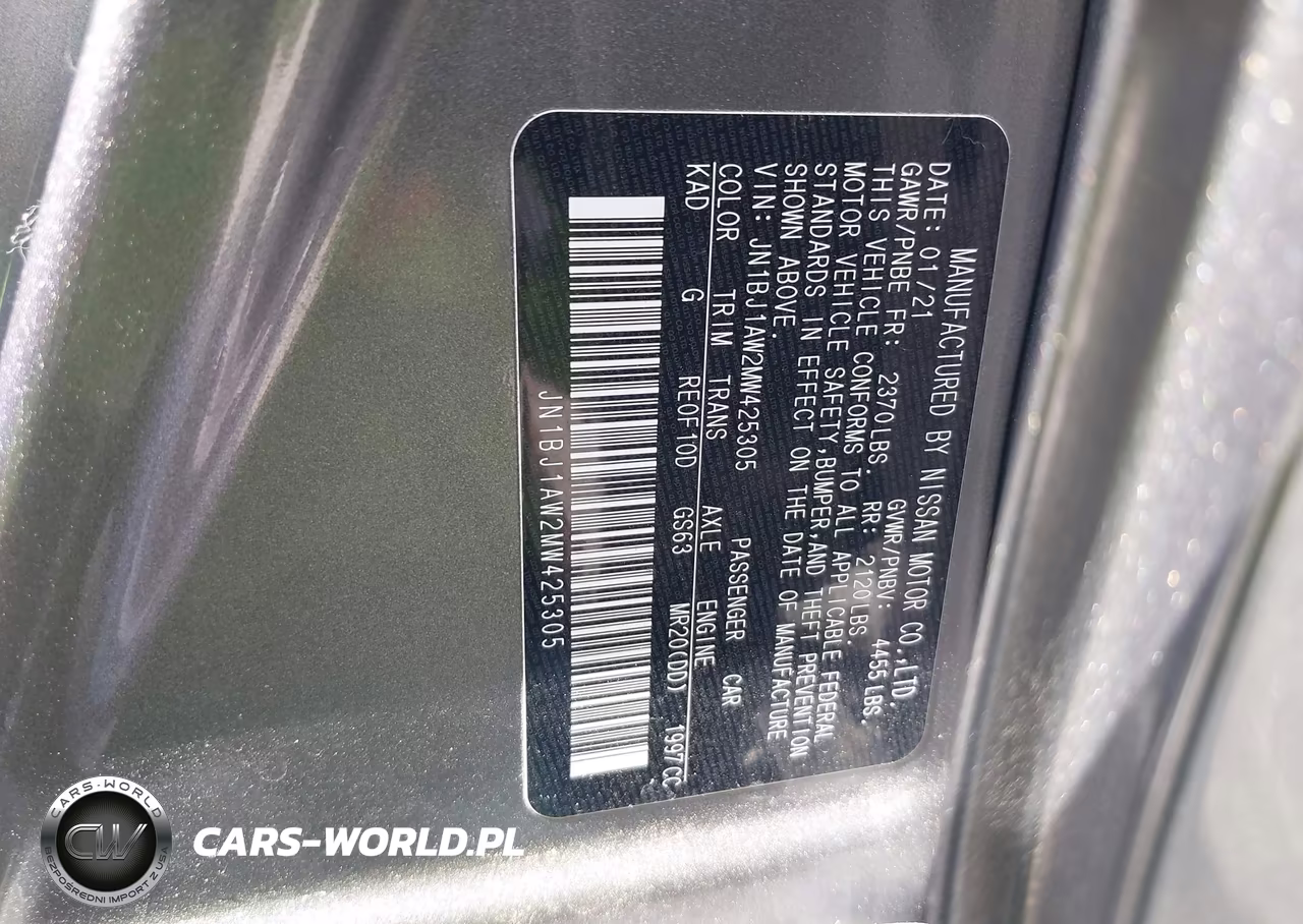 2021 Nissan Rogue Sport S Awd Xtronic Cvt VIN:JN1BJ1AW2MW425305 - 9