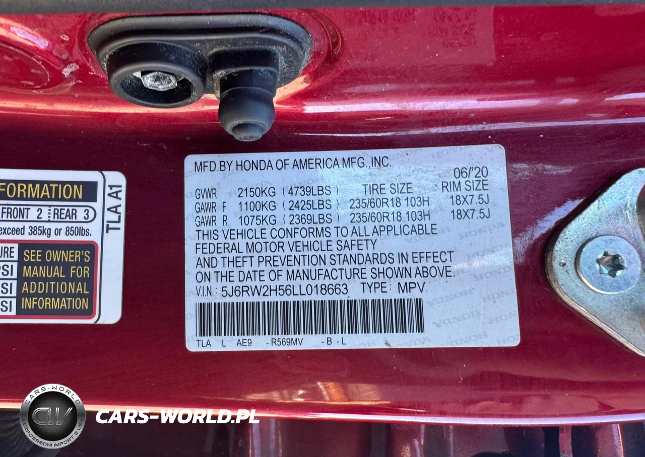 2020 Honda Cr-V Ex VIN:5J6RW2H56LL018663 - 9