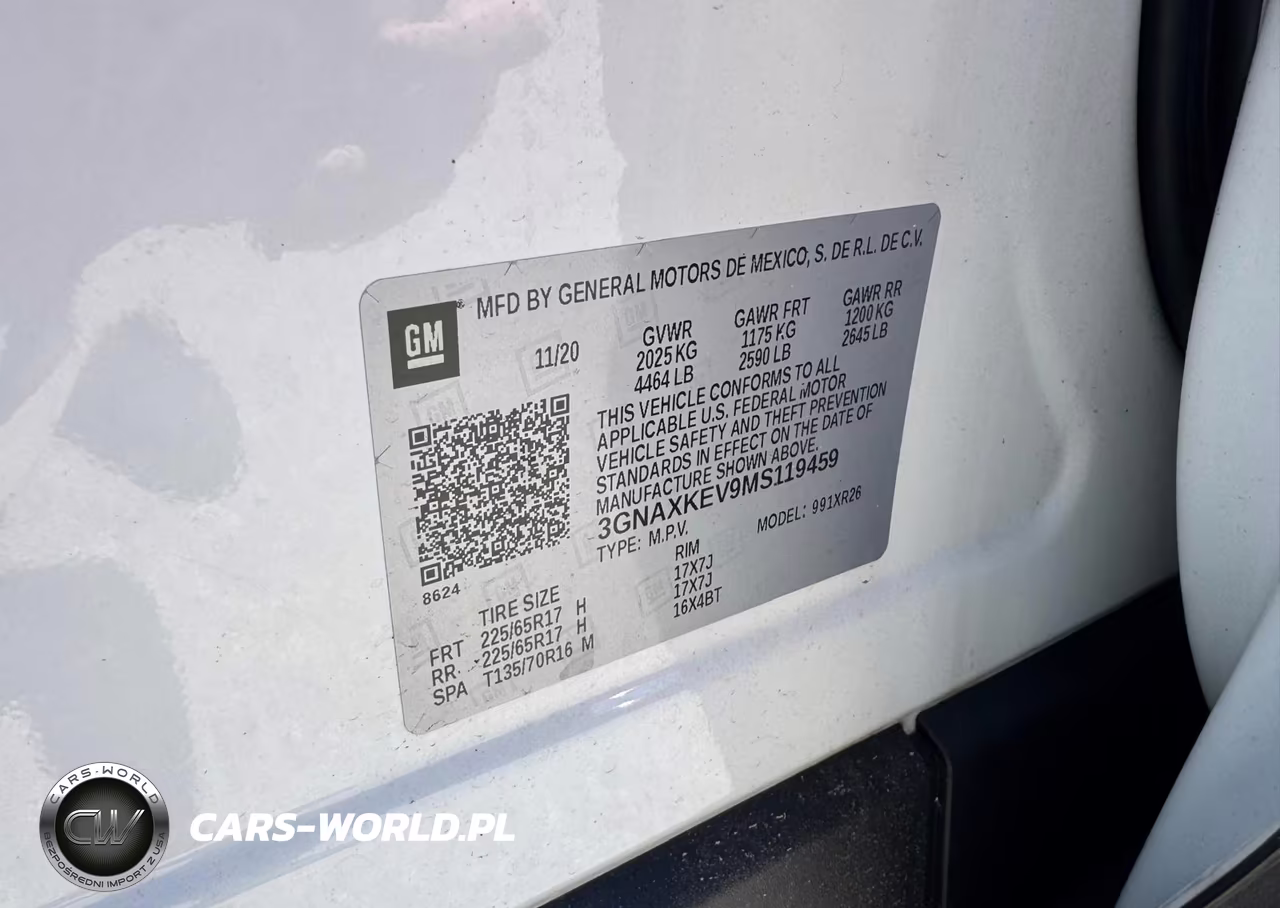 2021 Chevrolet Equinox Lt VIN:3GNAXKEV9MS119459 - 9