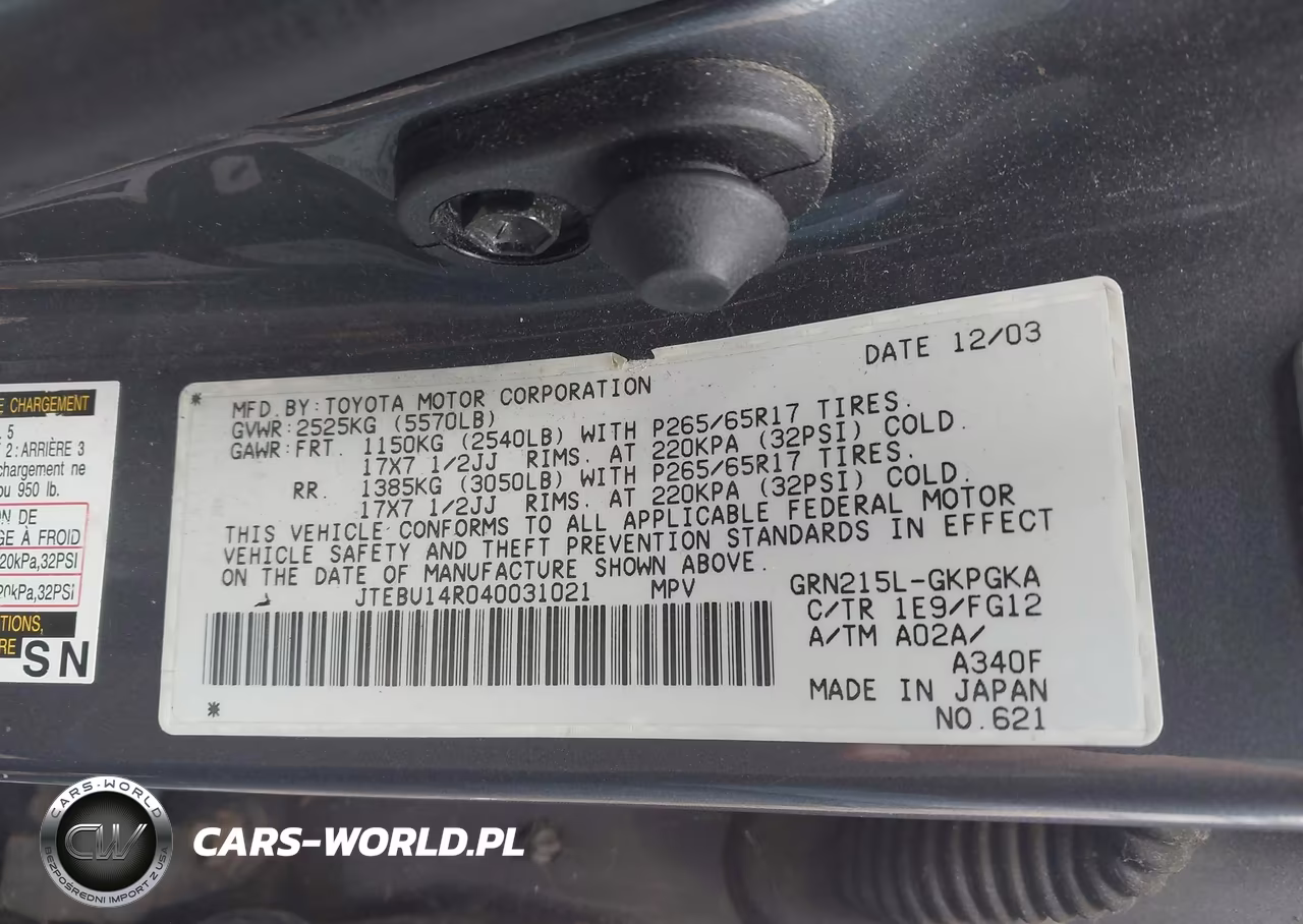 2004 Toyota 4Runner Sr5 V6 VIN:JTEBU14R040031021 - 9