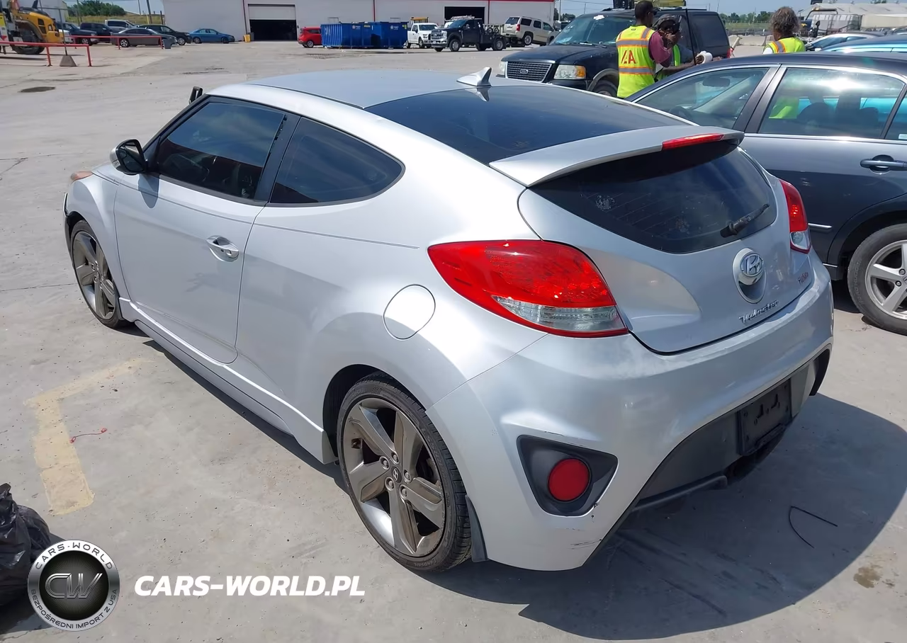 2014 Hyundai Veloster Turbo W-Black VIN:KMHTC6AE9EU200680 - 3