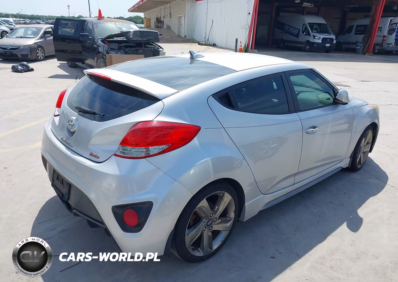 2014 Hyundai Veloster Turbo W-Black VIN:KMHTC6AE9EU200680 - 4