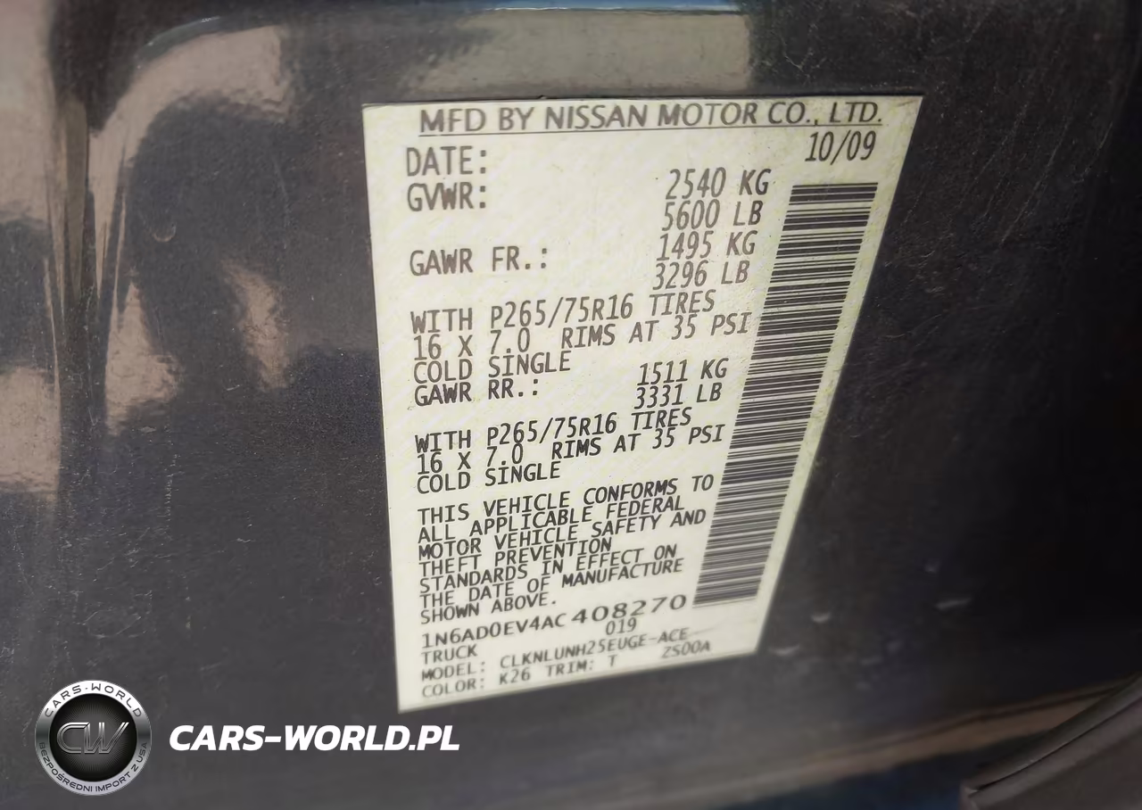 2010 Nissan Frontier Pro-4X VIN:1N6AD0EV4AC408270 - 9