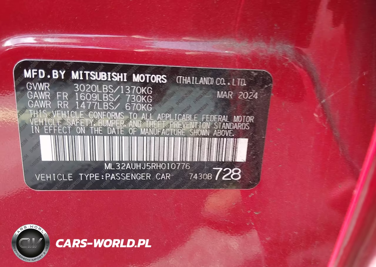 2024 Mitsubishi Mirage Es VIN:ML32AUHJ5RH010776 - 9