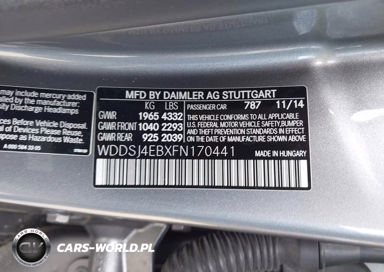 2015 Mercedes-Benz Cla 250 VIN:WDDSJ4EBXFN170441 - 9