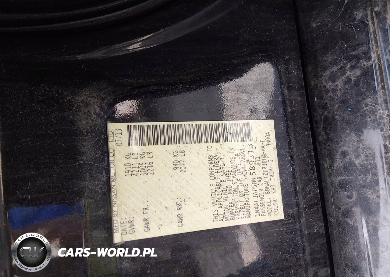 2013 Nissan Altima 2.5 Sv VIN:1N4AL3AP5DN589313 - 9