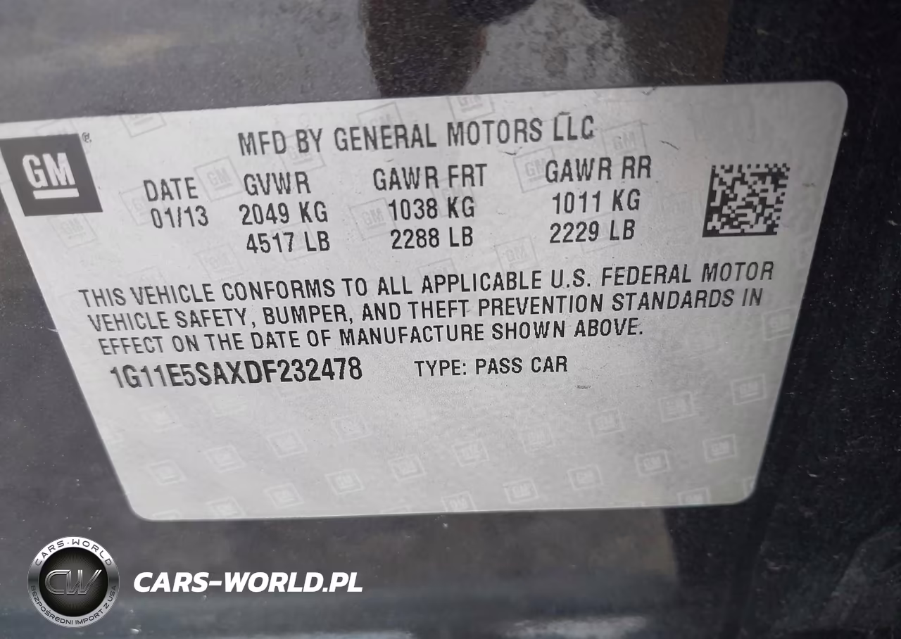 2013 Chevrolet Malibu 2Lt VIN:1G11E5SAXDF232478 - 9