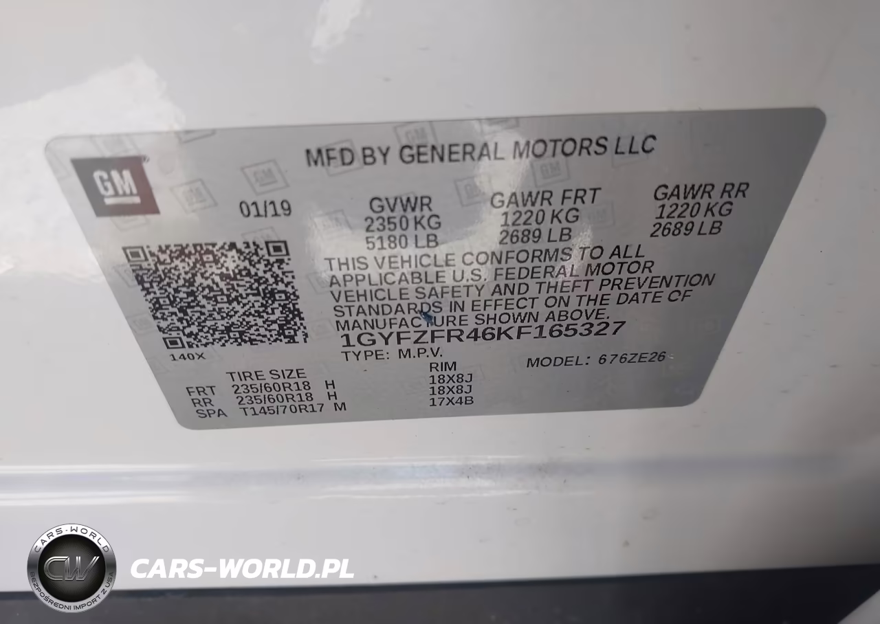 2019 Cadillac Xt4 Awd Sport VIN:1GYFZFR46KF165327 - 9