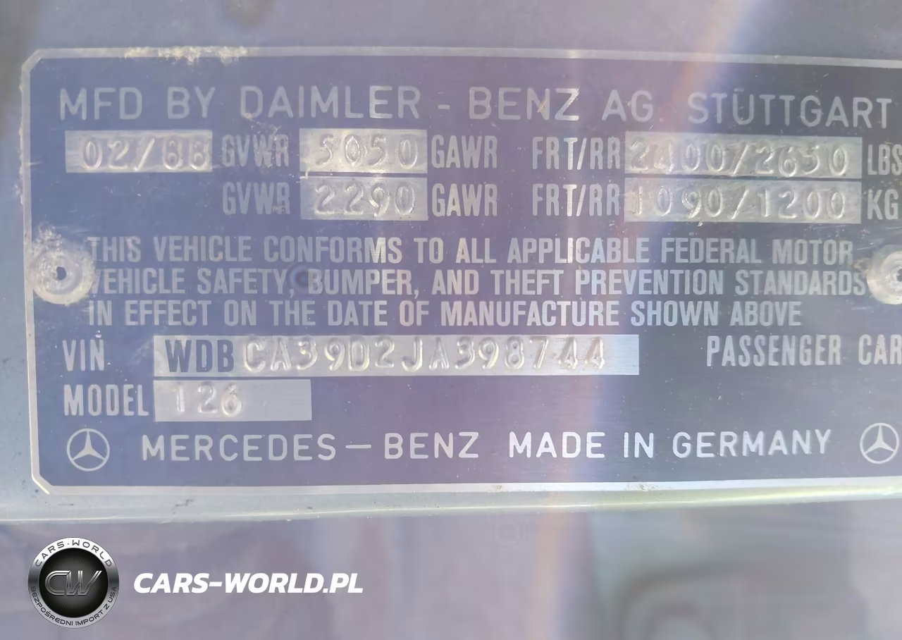 1988 Mercedes-Benz 560 Sel VIN:WDBCA39D2JA398744 - 9