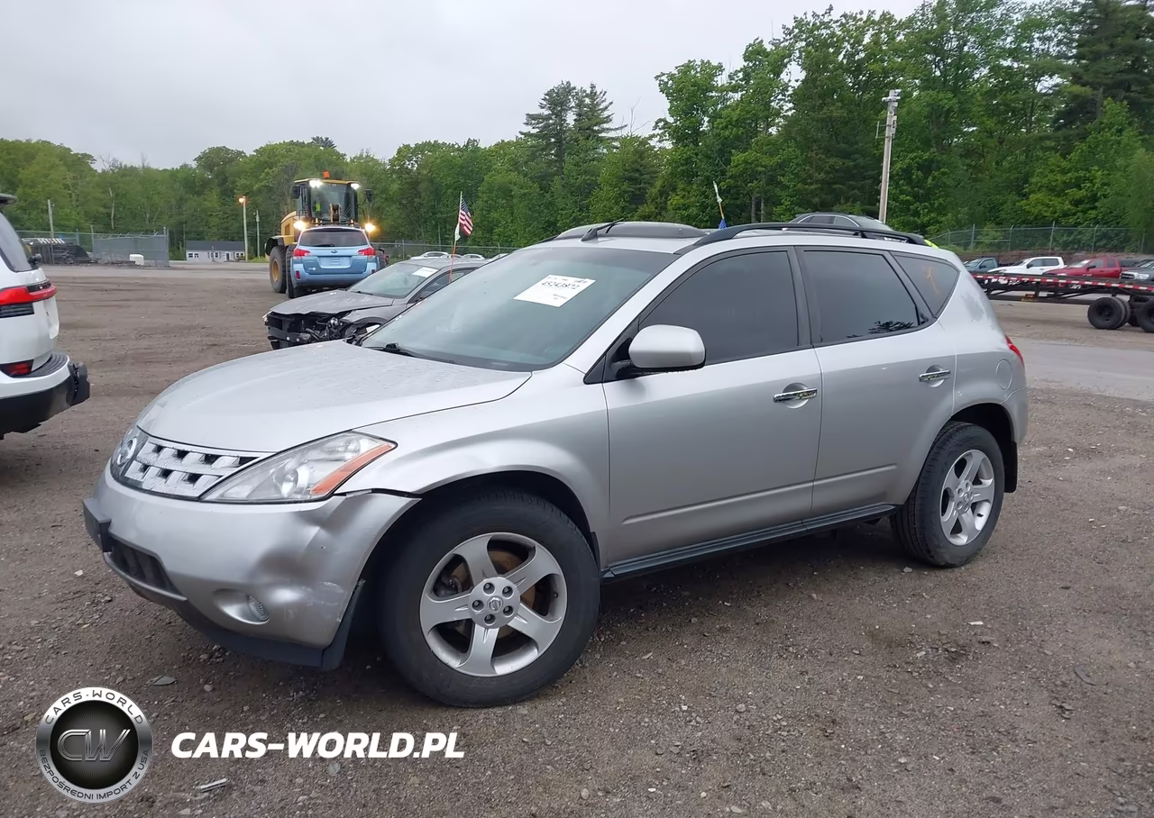 2004 Nissan Murano Sl VIN:JN8AZ08W74W307658 - 2
