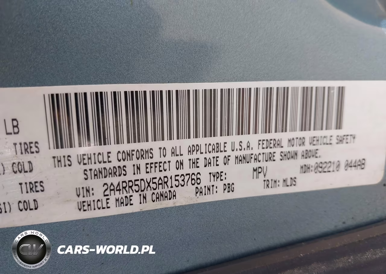 2010 Chrysler Town & Country Touring VIN:2A4RR5DX5AR153766 - 9