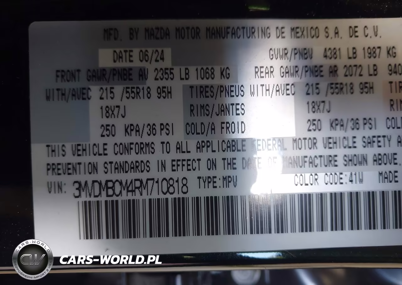 2024 Mazda Cx-30 2.5 S Preferred Package VIN:3MVDMBCM4RM710818 - 9