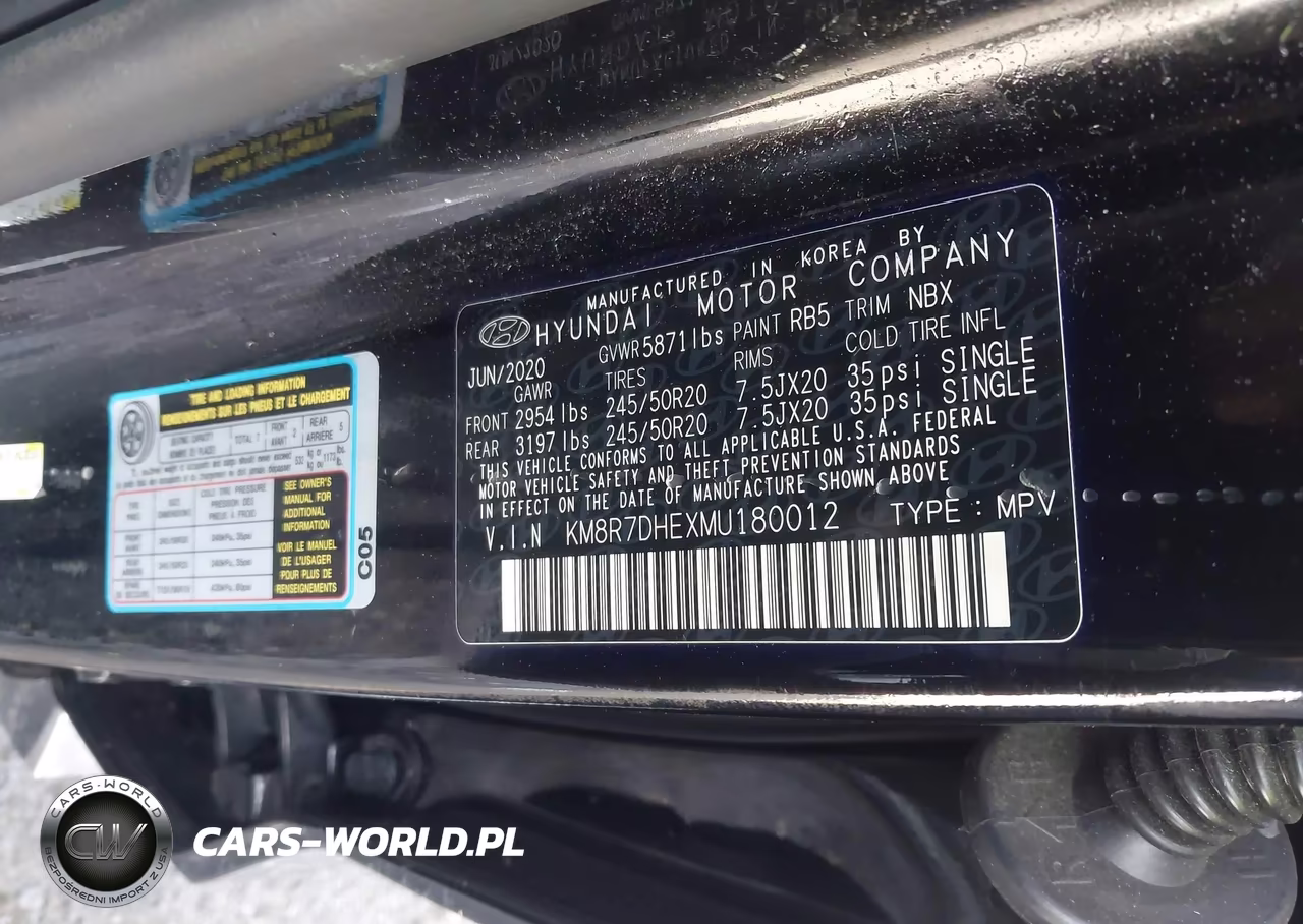 2021 Hyundai Palisade Calligraphy VIN:KM8R7DHEXMU180012 - 9