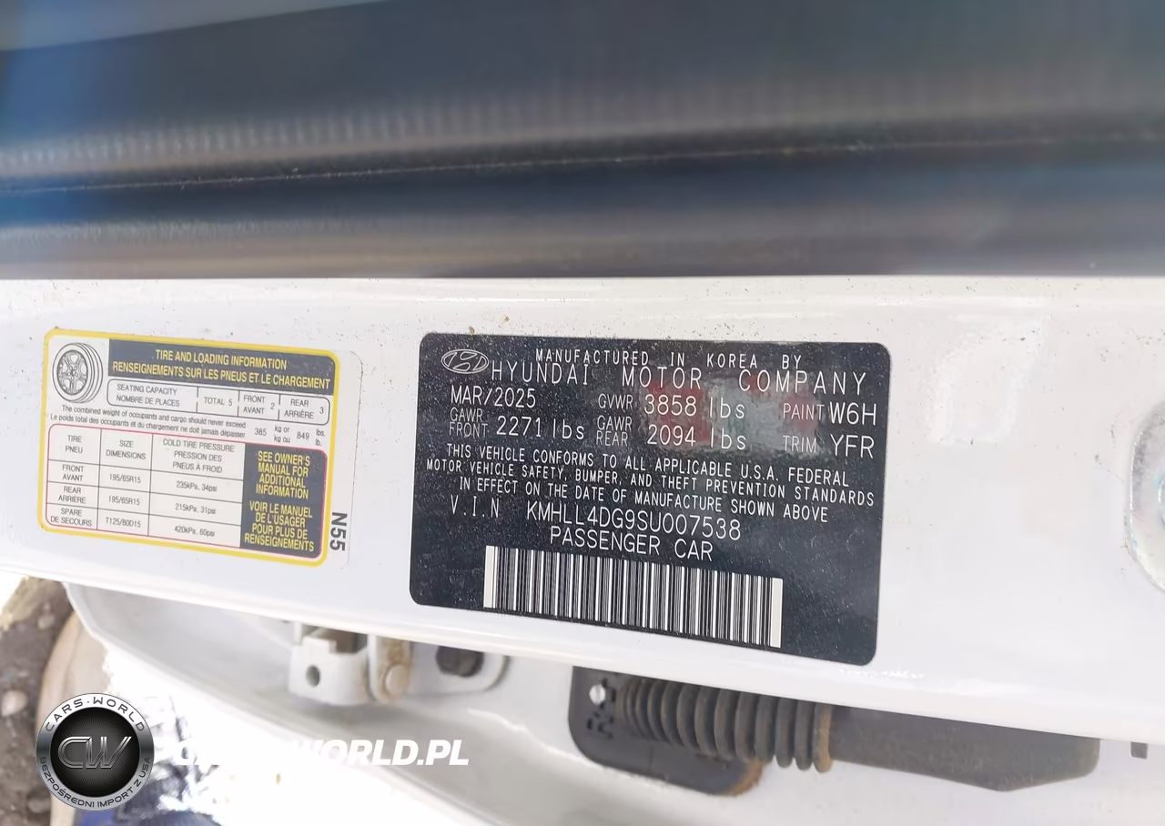 2025 Hyundai Elantra Se VIN:KMHLL4DG9SU007538 - 9