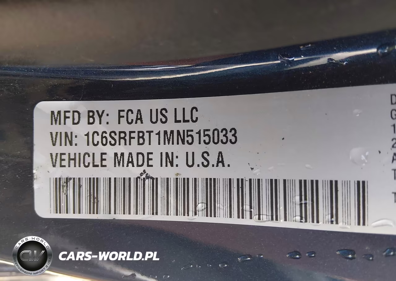2021 Ram 1500 Big Horn 4X4 6'4 Box VIN:1C6SRFBT1MN515033 - 9