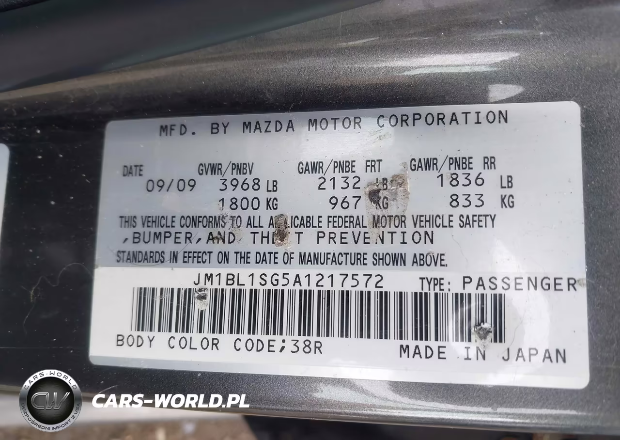 2010 Mazda Mazda3 I Touring VIN:JM1BL1SG5A1217572 - 9