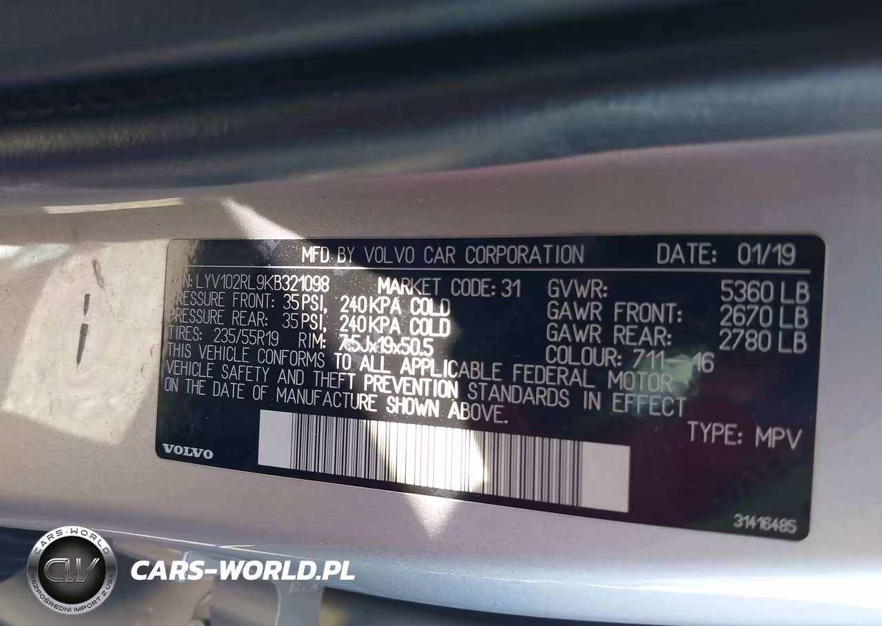 2019 Volvo Xc60 T5 Inscription VIN:LYV102RL9KB321098 - 9