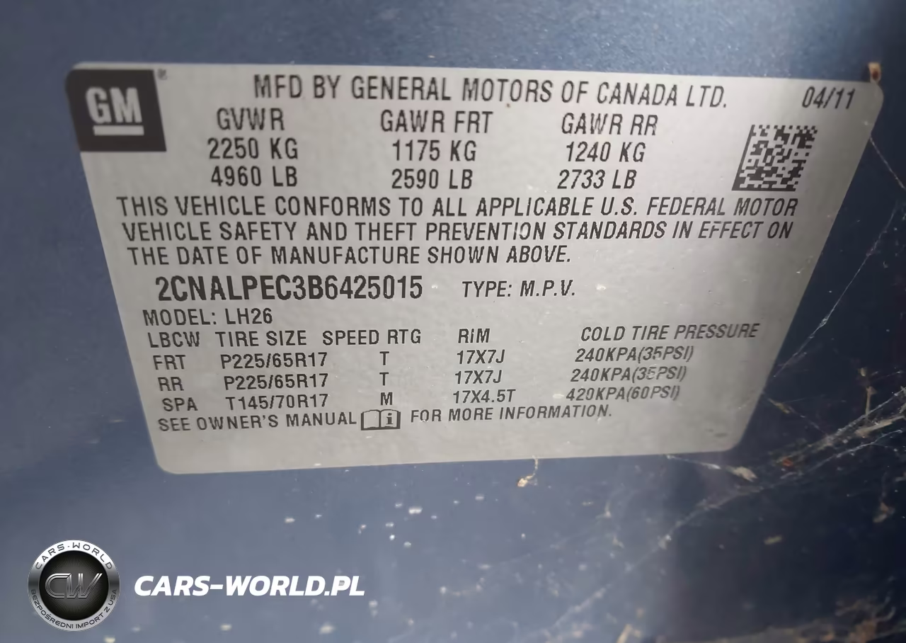 2011 Chevrolet Equinox 2Lt VIN:2CNALPEC3B6425015 - 9