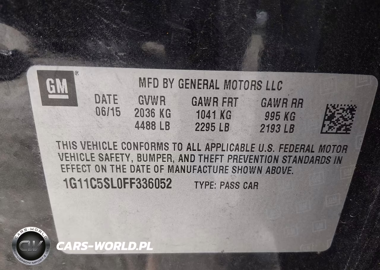 2015 Chevrolet Malibu 1Lt VIN:1G11C5SL0FF336052 - 9
