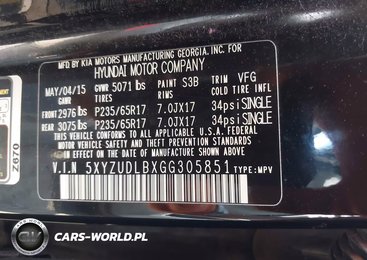 2016 Hyundai Santa Fe Sport 2.4L VIN:5XYZUDLBXGG305851 - 9