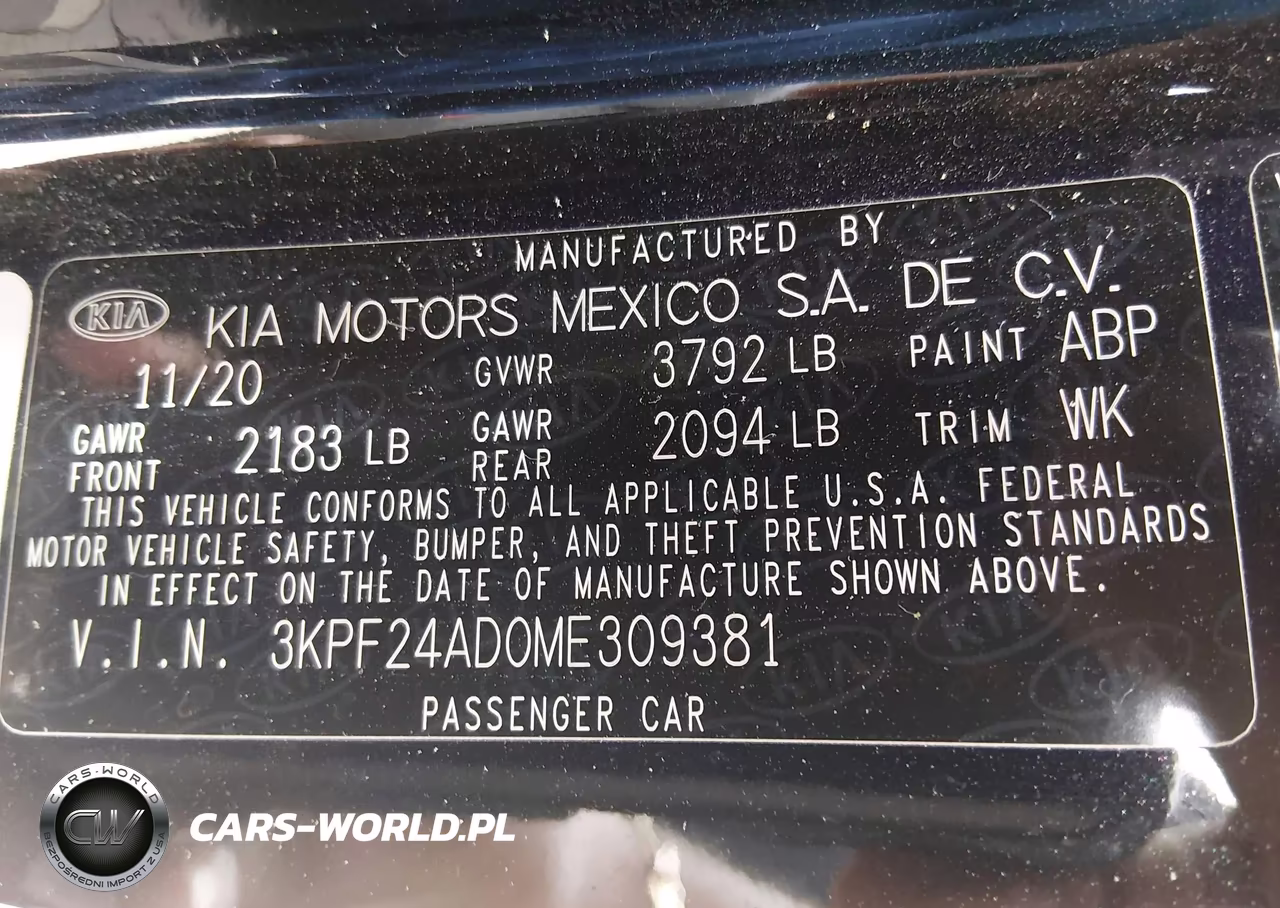 2021 Kia Forte Lxs VIN:3KPF24AD0ME309381 - 9