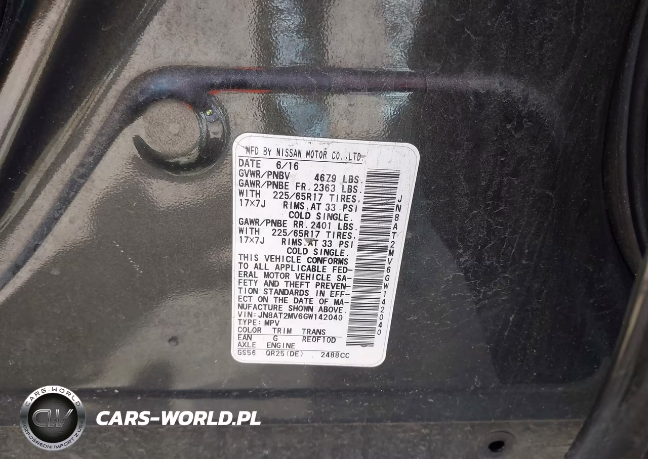 2016 Nissan Rogue S VIN:JN8AT2MV6GW142040 - 9