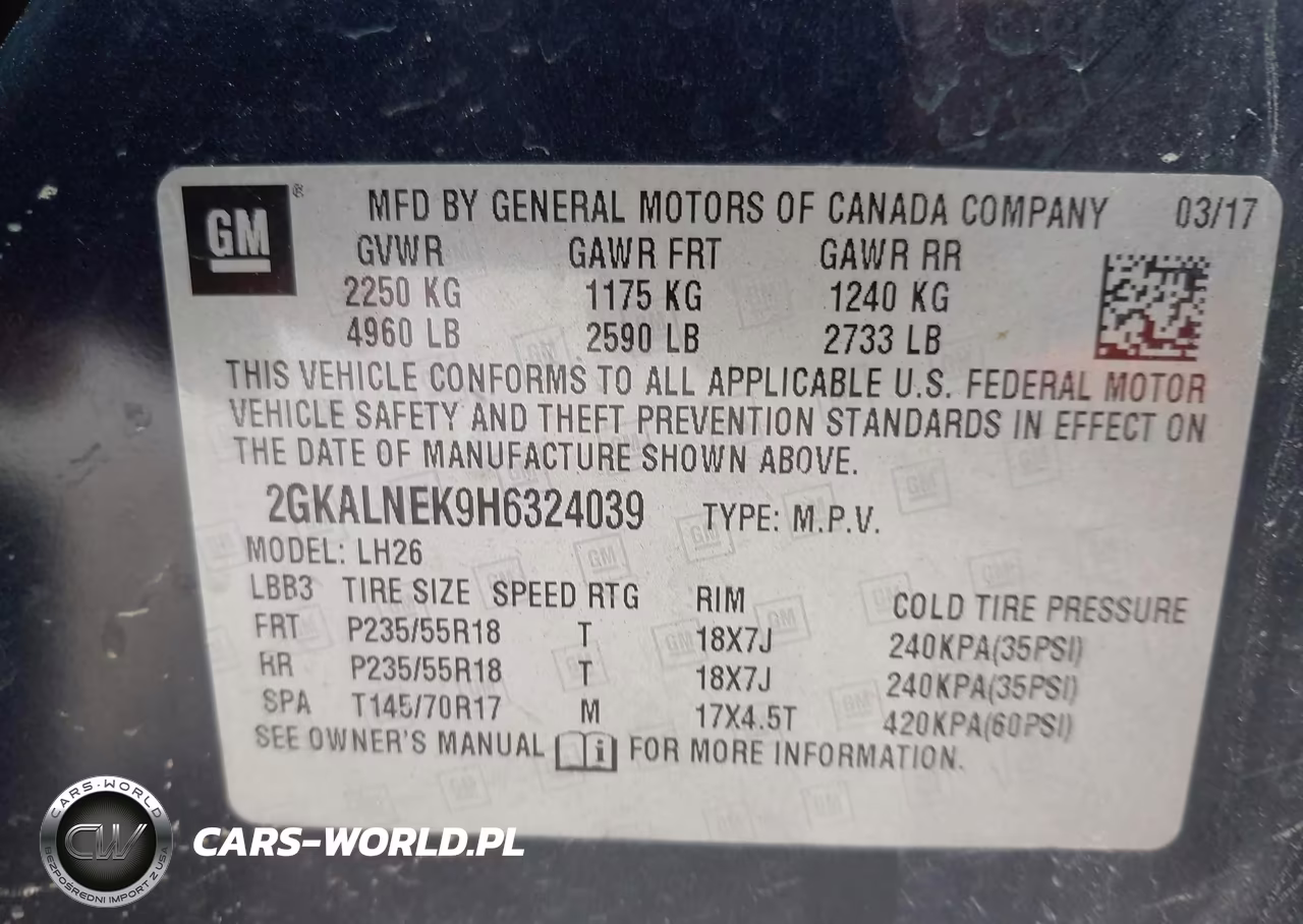 2017 GMC Terrain Sle-2 VIN:2GKALNEK9H6324039 - 9