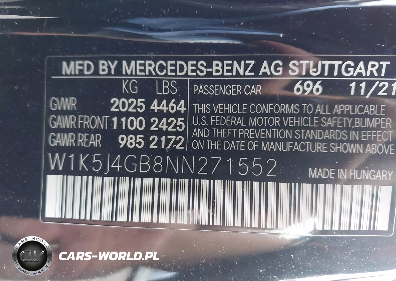 2022 Mercedes-Benz Cla 250 Coupe VIN:W1K5J4GB8NN271552 - 9