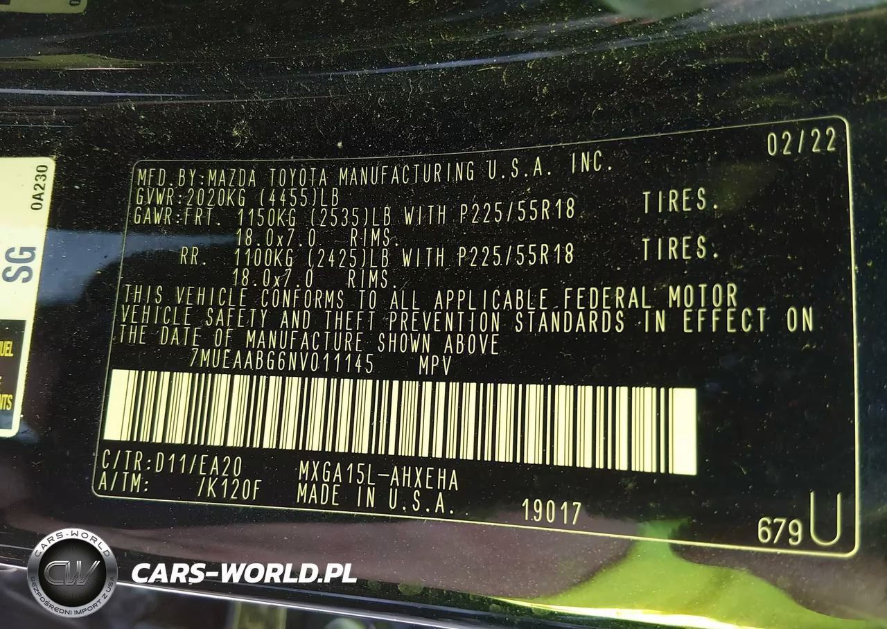 2022 Toyota Corolla Cross Xle VIN:7MUEAABG6NV011145 - 9