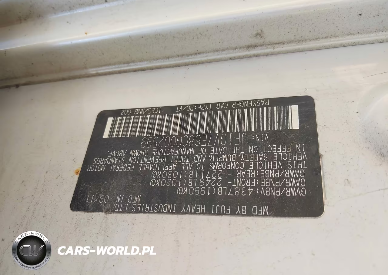 2012 Subaru Impreza Wrx VIN:JF1GV7E68CG002599 - 9