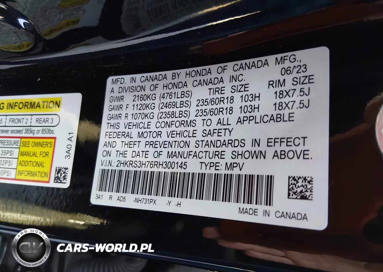2024 Honda Cr-V Ex-L 2Wd VIN:2HKRS3H76RH300145 - 9