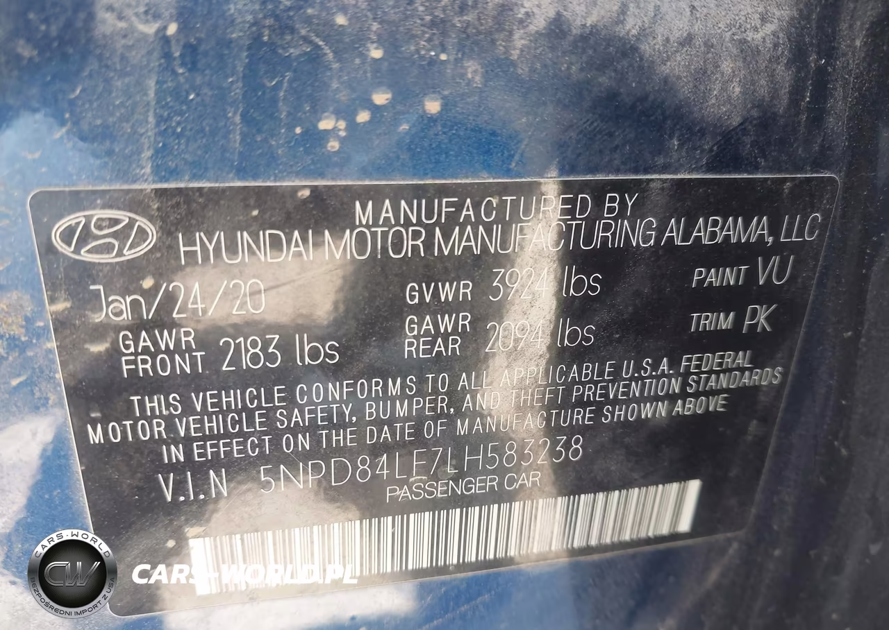 2020 Hyundai Elantra Sel VIN:5NPD84LF7LH583238 - 9