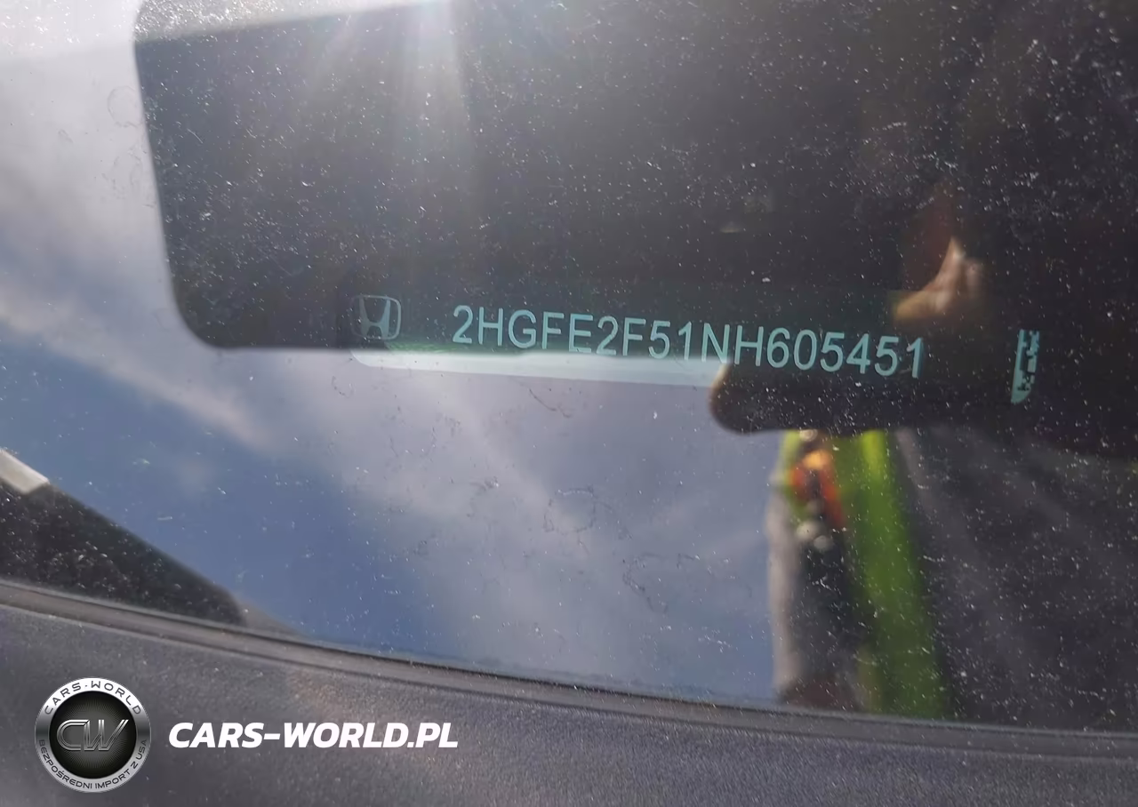 2022 Honda Civic Sport VIN:2HGFE2F51NH605451 - 17