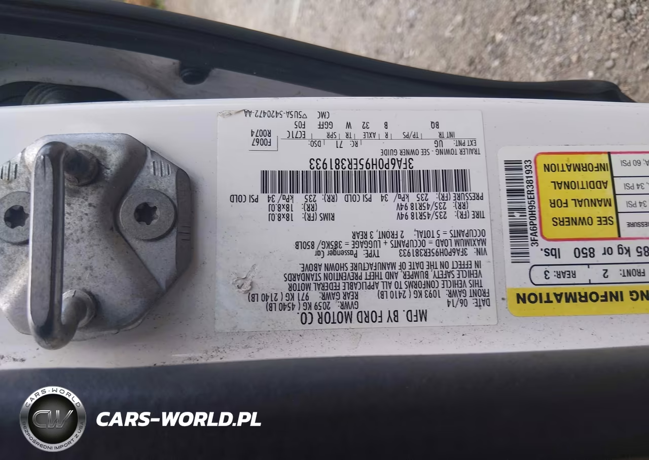 2014 Ford Fusion Se VIN:3FA6P0H95ER381933 - 9