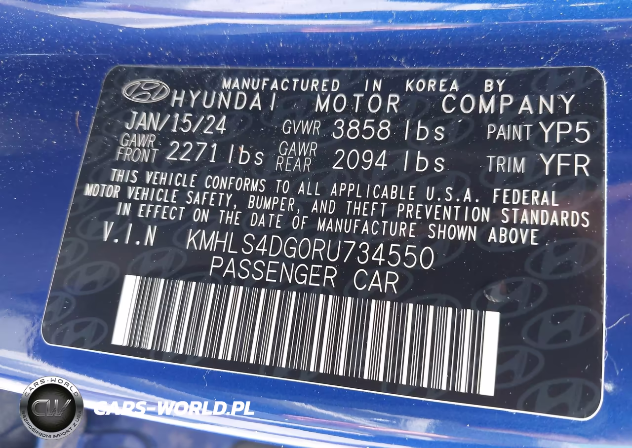 2024 Hyundai Elantra Sel VIN:KMHLS4DG0RU734550 - 9