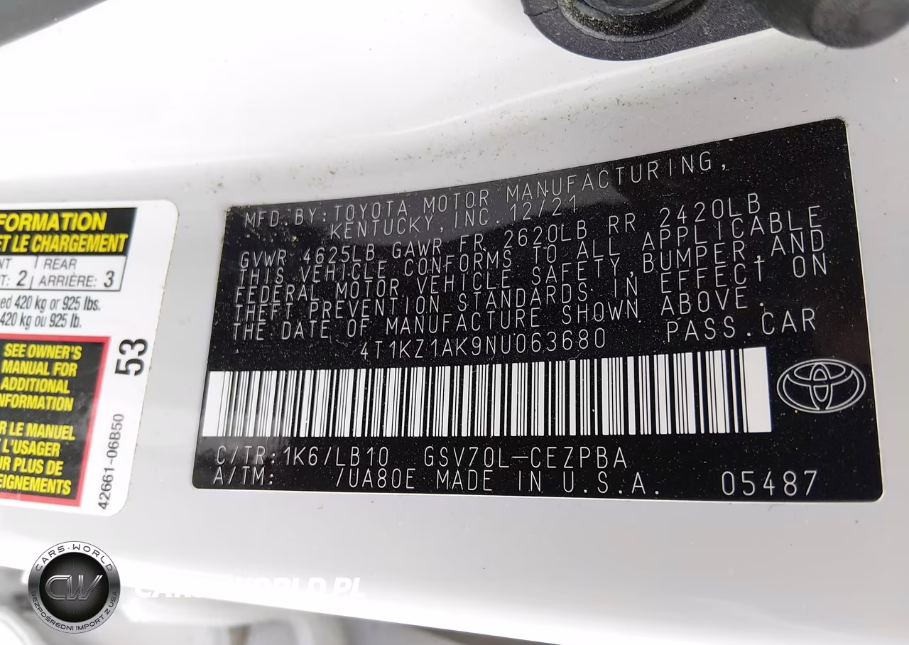 2022 Toyota Camry Xse V6 VIN:4T1KZ1AK9NU063680 - 9