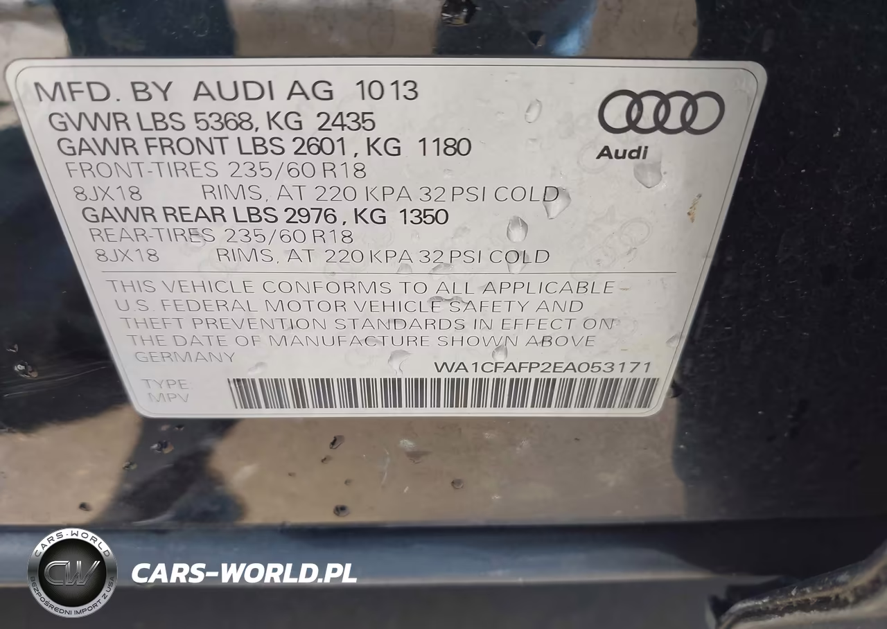 2014 Audi Q5 2.0T Premium VIN:WA1CFAFP2EA053171 - 9