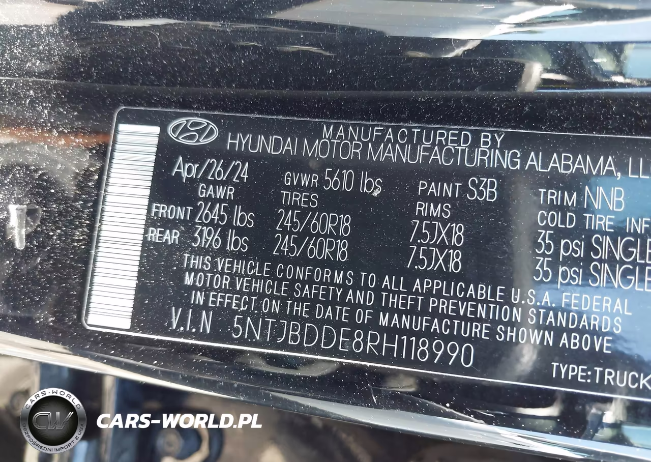 2024 Hyundai Santa Cruz Sel VIN:5NTJBDDE8RH118990 - 9