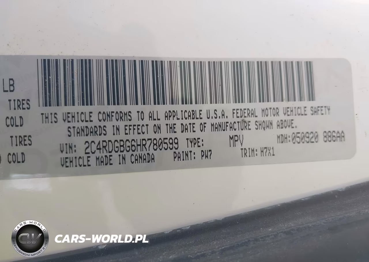 2017 Dodge Grand Caravan Se VIN:2C4RDGBG6HR780599 - 9
