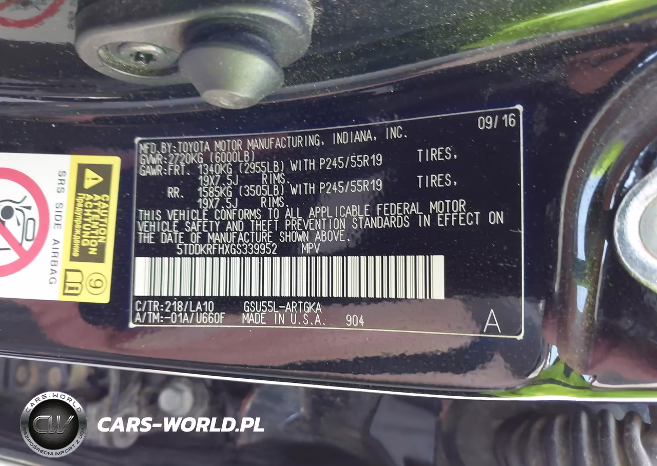 2016 Toyota Highlander Limited V6 VIN:5TDDKRFHXGS339952 - 9
