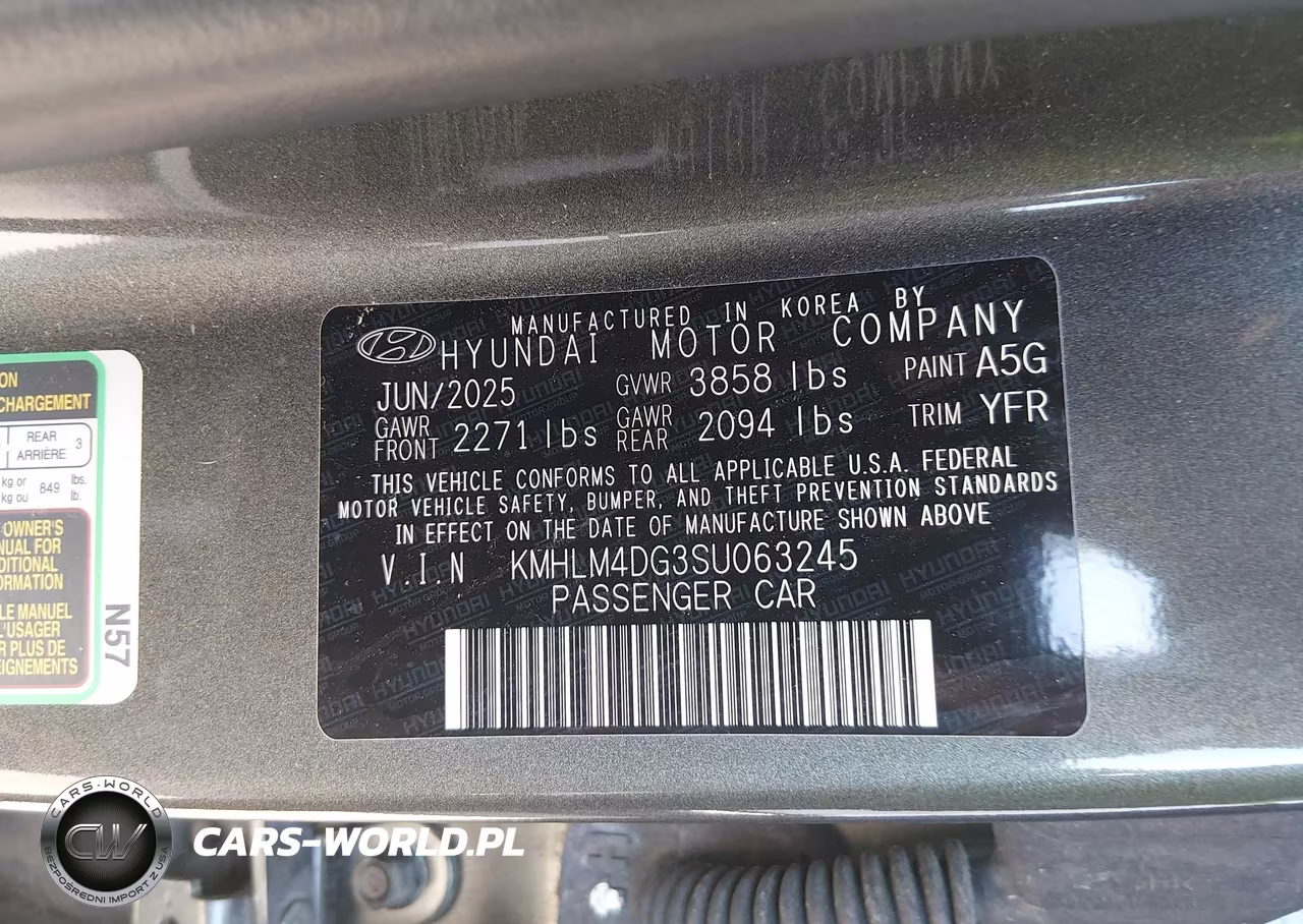 2025 Hyundai Elantra Sel Sport VIN:KMHLM4DG3SU063245 - 9