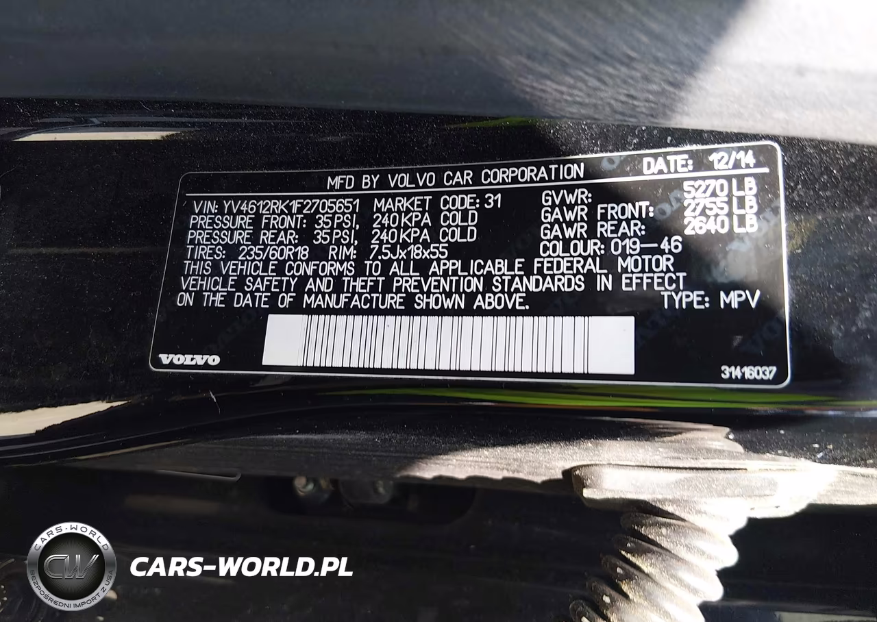 2015 Volvo Xc60 T5-T5 Premier VIN:YV4612RK1F2705651 - 9