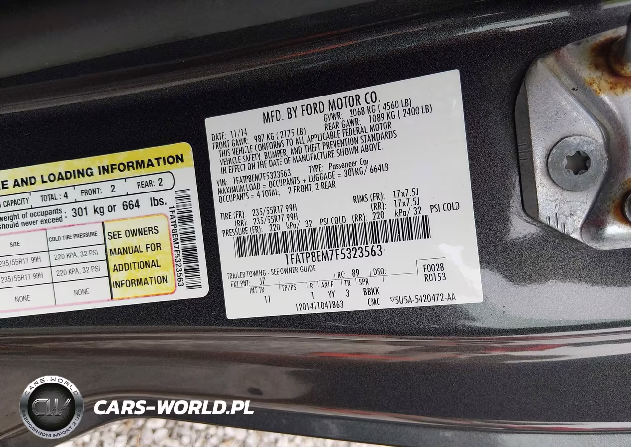 2015 Ford Mustang V6 VIN:1FATP8EM7F5323563 - 9