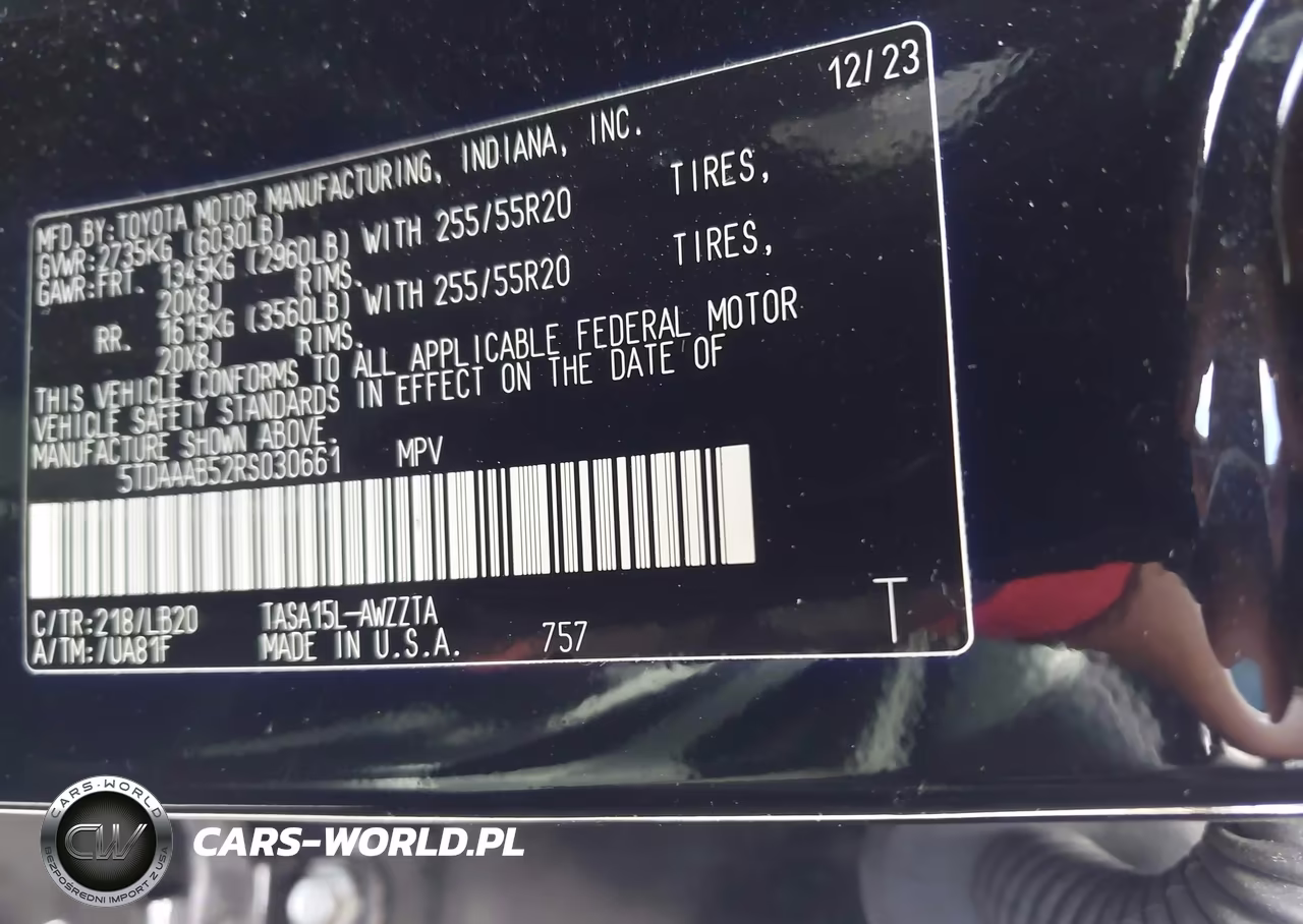 2024 Toyota Grand Highlander Platinum VIN:5TDAAAB52RS030661 - 9
