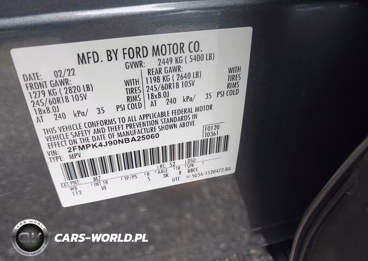 2022 Ford Edge Sel VIN:2FMPK4J90NBA25060 - 9