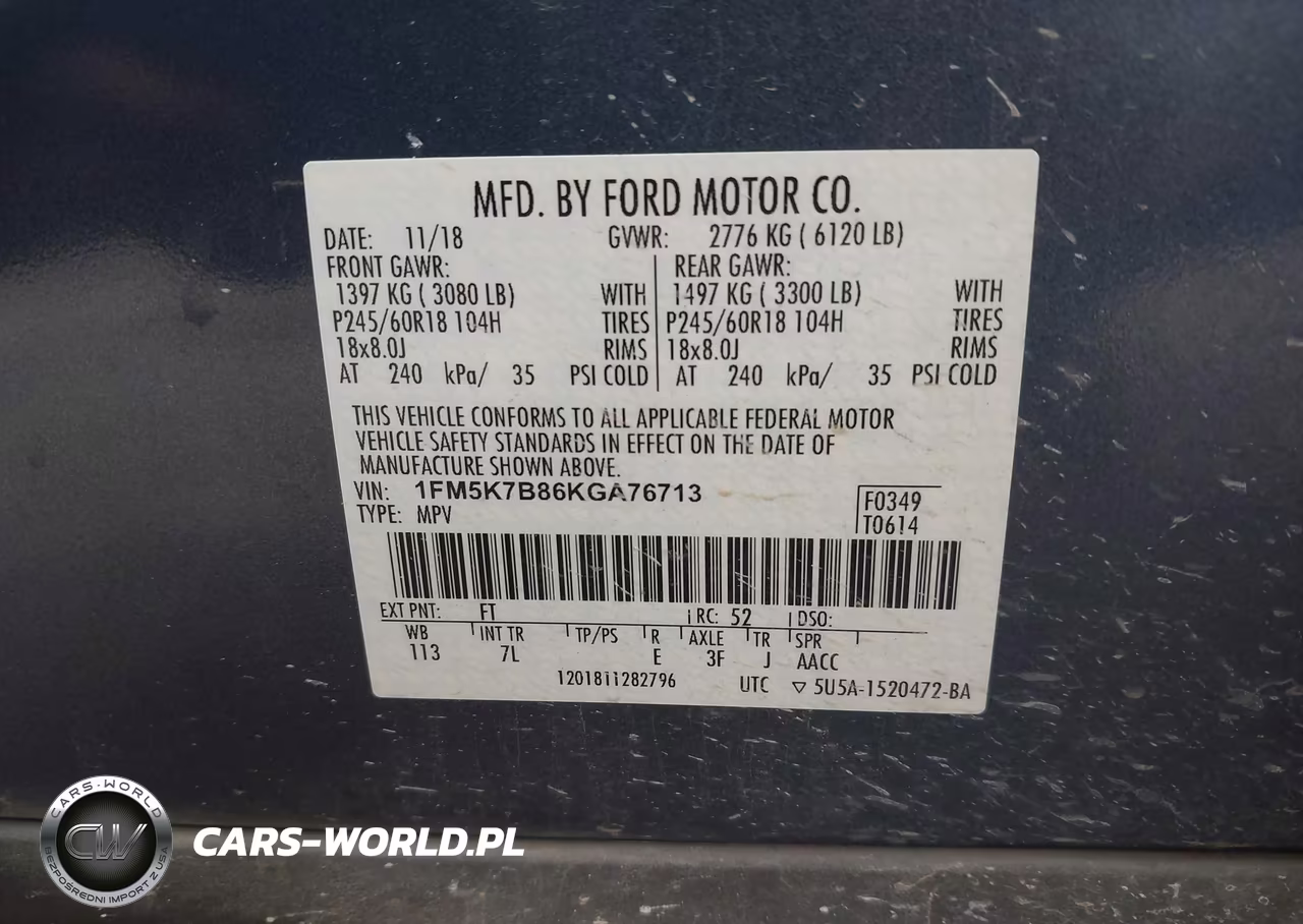 2019 Ford Explorer VIN:1FM5K7B86KGA76713 - 9