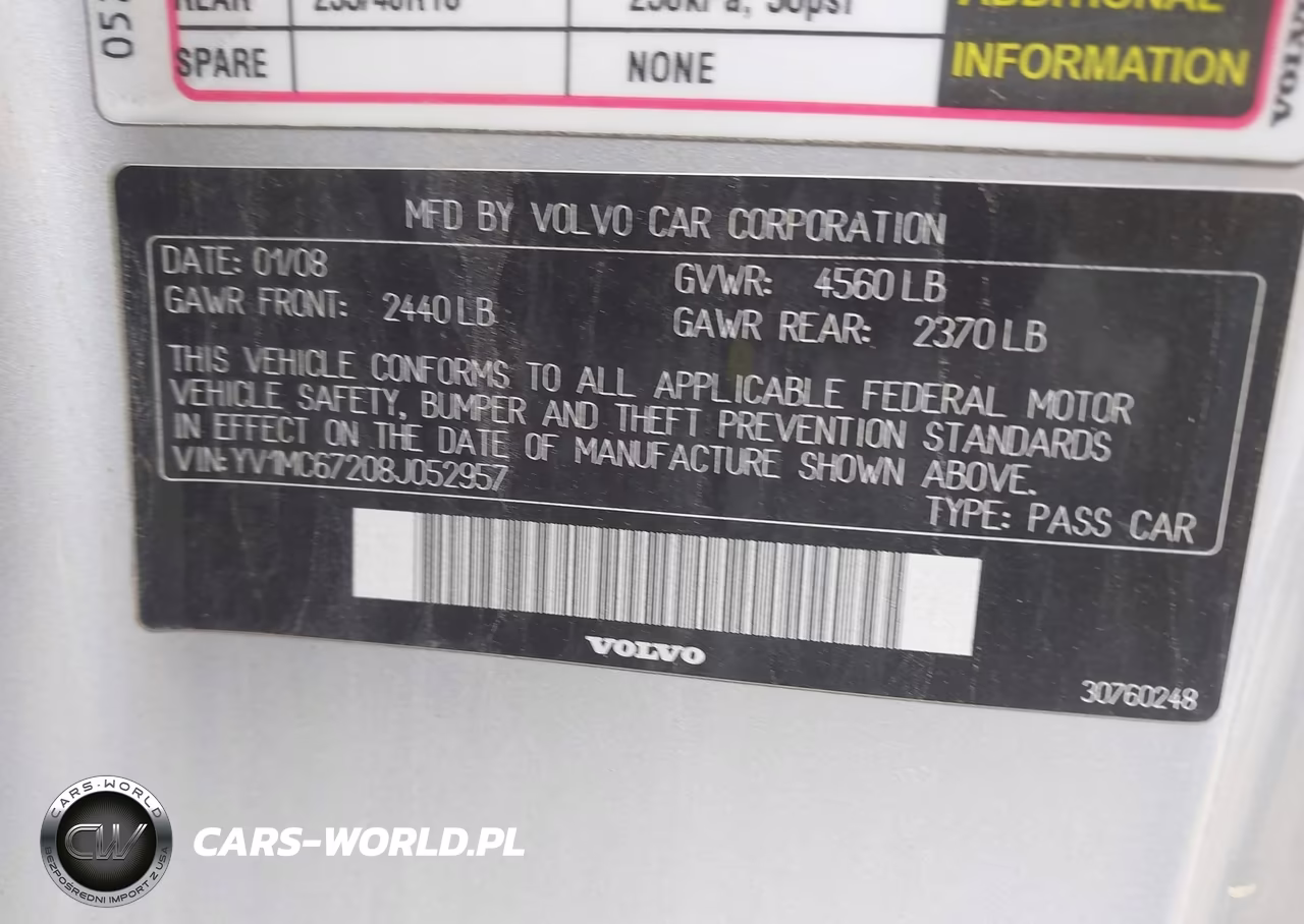 2008 Volvo C70 T5 VIN:YV1MC67208J052957 - 9