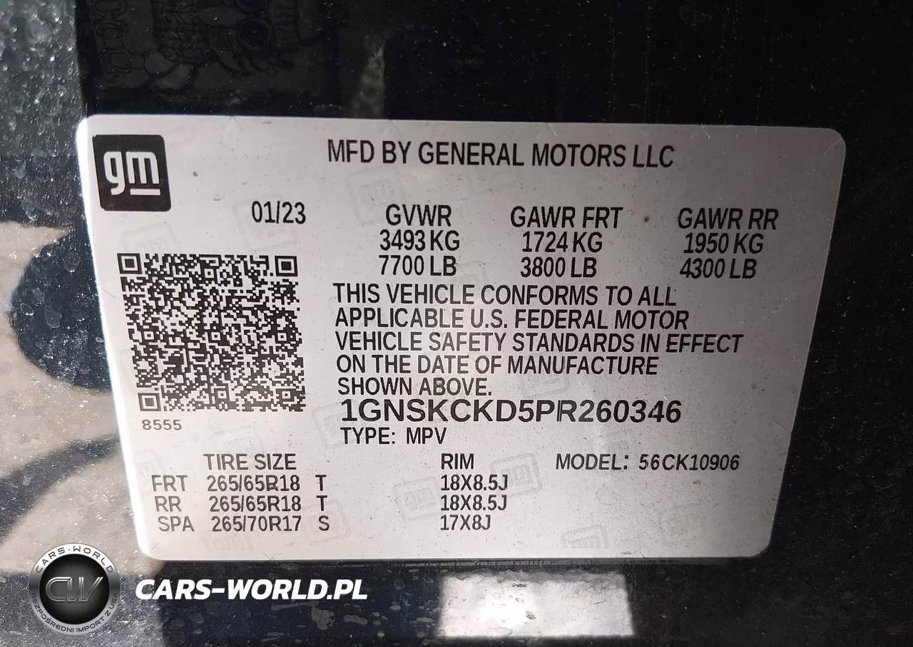 2023 Chevrolet Suburban 4Wd Lt VIN:1GNSKCKD5PR260346 - 9