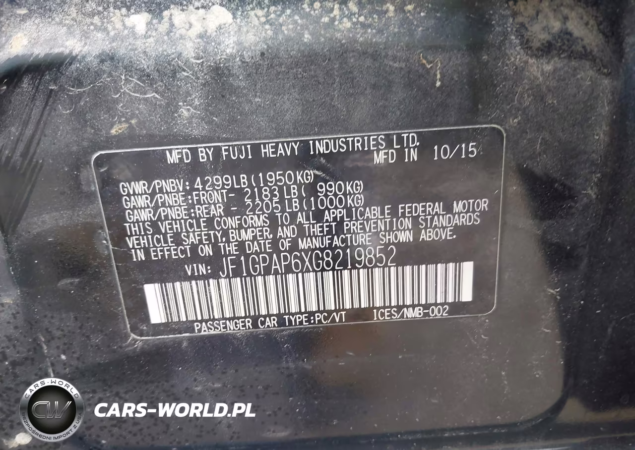 2016 Subaru Impreza 2.0I Sport Premium VIN:JF1GPAP6XG8219852 - 9
